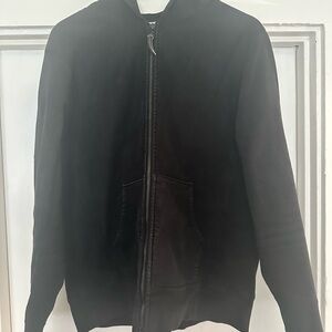 3sixteen Black Zip-Up Men's Sweater Hoodie